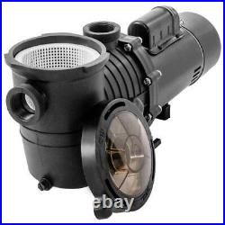 Pool Pump 2HP Thermal Protected In/Aboveground 5850GPH with Strainer 230V 1.5 UL