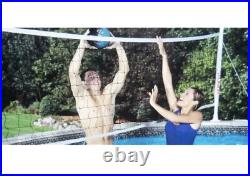 Pool Volleyball Set for Above Ground Pools up to 30' Diameter by Huffy Sports