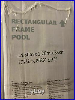 Quick Up Swimming Pool Rectangular Frame! Comes with a FREE Cover + FREE Del