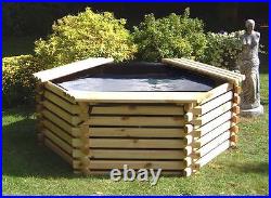 Raised Pond Kit 175 Gallon Garden Fish Pond Above Ground Easy Assembly Norlog