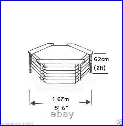 Raised Pond Kit 175 Gallon Garden Fish Pond Above Ground Easy Assembly Norlog