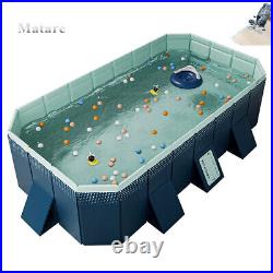 Rectangular Above Ground Outdoor Swimming Pool Foldable Bathtub for Adult Kiddie