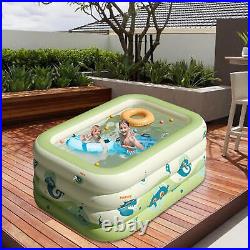 Rectangular Foldable Pool Adult & Kiddie Pool Outdoor Swimming Pool Above Ground