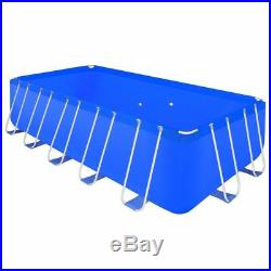 Rectangular Steel Frame Above Ground Swimming Pool Large Capacity 17 x 8 x 4