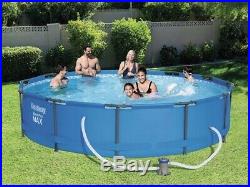 Round Frame SWIMMING POOL 305 cm 10FT Garden Above Ground Pool with PUMP SET