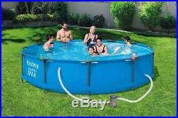 Round Frame SWIMMING POOL 305 cm 10FT Garden Above Ground Pool with PUMP SET