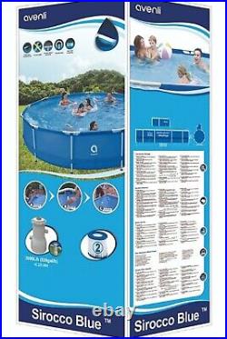 SWIMMING POOL 15ft X 48 Large Avenli ROUND STEEL FRAME ABOVE GROUND GARDEN