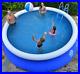 SWIMMING POOL ABOVE GROUND INFLATABLE ROUND 10x2.4 ft EASY SET NEW BLUE SUMMER