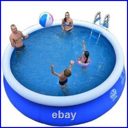 SWIMMING POOL ABOVE GROUND INFLATABLE ROUND 6.1x2.3 ft EASY SET NEW BLUE SUMMER