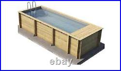 Salt Water Wooden Pool Package with Heating 6m x 2.5m Above or In Ground Prem