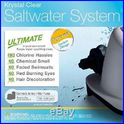Saltwater Pool Filter System Swimming Salt Filtration Water Purifier 15000 Gal