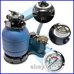 Sand Filter System Pump Tank Above Ground Swimming Pool Spa Water Filtration