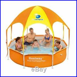 Splash-in-Shade Play Pool Above Ground Wading Pool with Sunshade