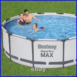 Steel Pro Max round Frame Swimming Pool with Filter Pump above Ground Frame Pool