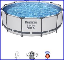 Steel Pro Max round Frame Swimming Pool with Filter Pump above Ground Frame Pool