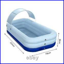 Summer Swimming Pool Set Pump Above Ground Automatic Inflatable Family Water Toy