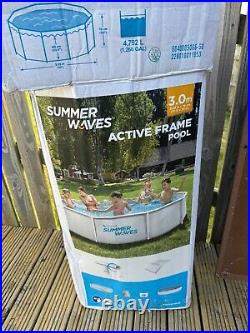 Summer Waves 10'x30 Metal Frame Above Ground Pool with Filter System