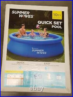 Summer Waves 10'x30 Quick Set Inflatable Above Ground Pool with Filter Pump NEW