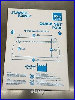 Summer Waves 10'x30 Quick Set Inflatable Above Ground Pool with Filter Pump NEW