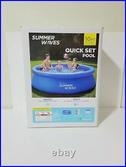Summer Waves 10'x30 Quick Set Ring Above Ground Pool with Filter Pump