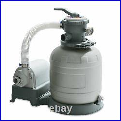 Summer Waves 12 Inch Sand Filter Pump System for Above Ground Swimming Pools