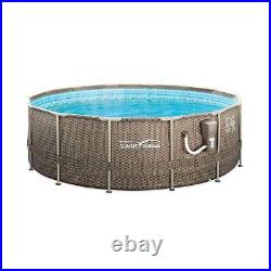 Summer Waves 14' x 48 Round Frame Above Ground Swimming Pool with Ladder & Pump