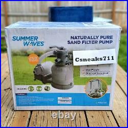 Summer Waves 1400 GPH Gallon Hour Sand Filter Pump Above Ground Swimming Pool