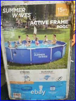 Summer Waves 15' x 33 Metal Frame Above Ground Swimming Pool