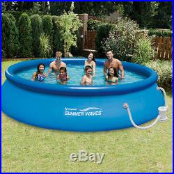Summer Waves 15' x 36 Quick Set Inflatable Above Ground Pool with Filter Pump