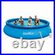 Summer Waves 15ft x 36in Quick Set Inflatable Above Ground Swimming Pool & Pump