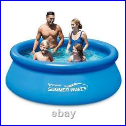 Summer Waves 8ft x 8ft x 2.5ft Inflatable Above Ground Pool with Filter Pump