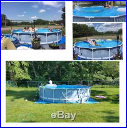 Summer Waves, INTEX Frame Above Ground Pool Set Pools & Spas swimming Pool
