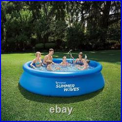 Summer Waves Quick Set Inflatable Ring Round Above Ground Swim Pool Open Box