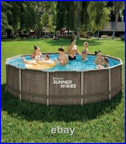 Summer Waves Rattan 14ft x 42 (427cm x 107cm) Swimming pool £175 to clear