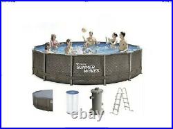 Summerwaves 14ft Swimming Pool, Filter, Cover, Ladder. Collect