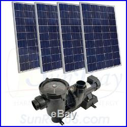 SunRay 0.5HP Variable 4 100w 68v Panels Pond Solar Swimming Pool Pump DC Motor