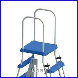 Swimline 87950 Above Ground Pool A Frame Ladder with Barrier for 48 Inch Pools