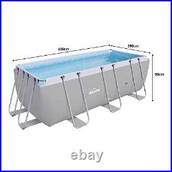 Swimming Pool 13ft 400x200cm XL Steel Frame Above Ground & Accessories
