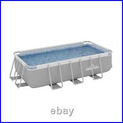 Swimming Pool 13ft, 400x200cm XL Steel Frame Above Ground & Filter Pump