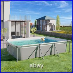 Swimming Pool Above Ground with Pump Garden Rectangle Pool with Filter Outdoor