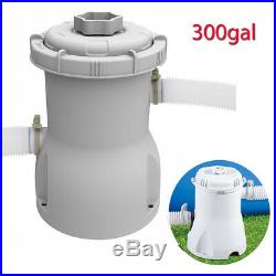 Swimming Pool Filter Pump & Cartridge for 8ft/10ft/12ft Pool 300/530GA Flowclear