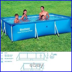 Swimming Pool Framed Steel ProT 10x6.6ft with Pump Rectangular Above Ground Pool