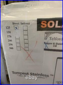 Telford tempest 125 direct solar water heater NEW boxed
