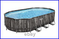 The Bestway Power SteelT Oval 20ft x 12ft x 48in Pool with Filter Pump BW5611R