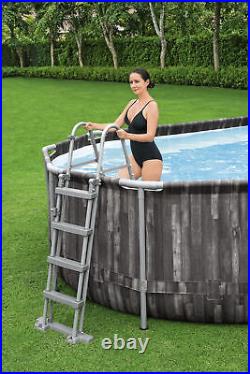 The Bestway Power SteelT Oval 24ft x 12ft x 48in Swimming Pool with Filter Pump