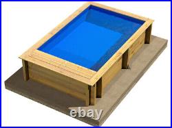 The Pool n Box Junior Wooden Pool 3.7m x 2.4m Above Ground Premium Swimmin