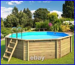 Tropic Octo 505 Pool 5m Octagonal Above Ground Wooden Swimming Pool