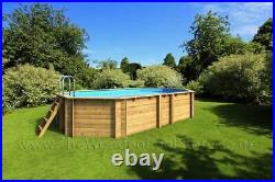 Tropic Octo+ 510 Wooden Pool 4.95m x 3.45m Octagonal Above Ground Swimming