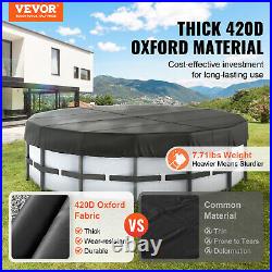 VEVOR 18 Ft Round Pool Cover Above Ground Swimming Pool Cover Drawstring Design