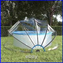 VidaXL Pool Dome Round PVC Outdoor Patio Hot Tub Swimming Cover 500x250cm